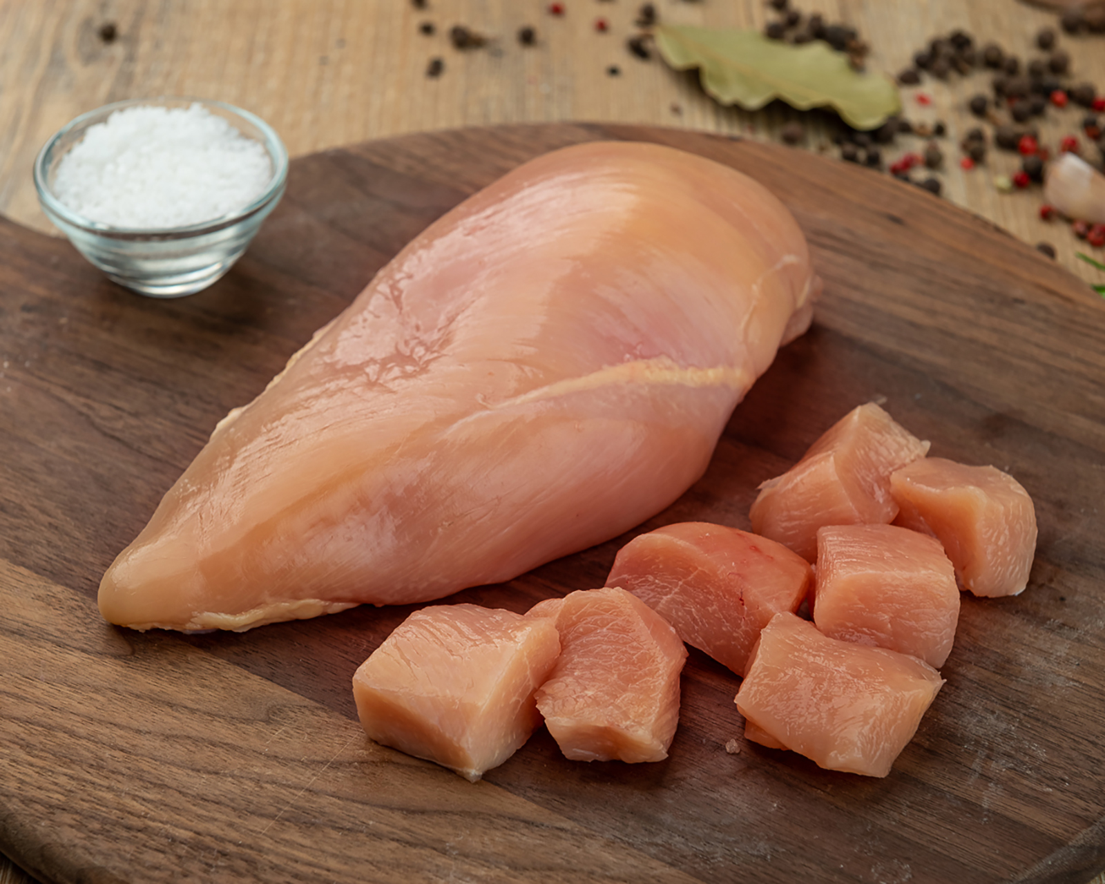 Cubos Peito de Frango